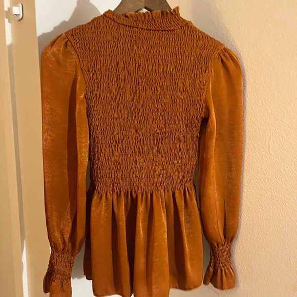 Orange Fitted Top - Picture 1 of 2